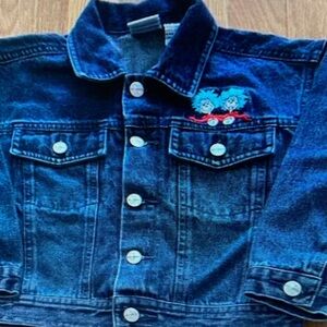 Kids Denim Jacket with Embroidered Design